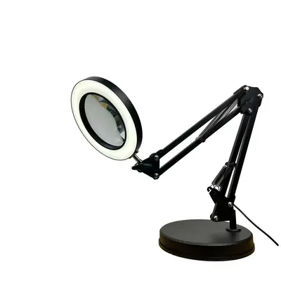 Foldable Magnifying Desk Lamp for Soldering and Repair Work