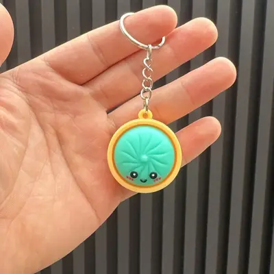 Simulation Steamed Bun Keychain, Cute Bag Charm - 10