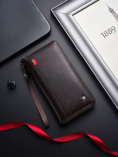 Men's Long Wallet with Multiple Card Slots, Clutch Style, 2026 - 7