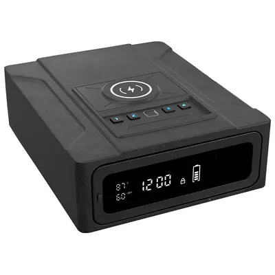 Akıllı Mini Tabanca Kasası, Kablosuz Şarjlı, Bluetooth ve Ekranlı, Yatak Başı