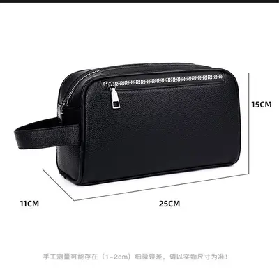 Men's Business Clutch Bag, Large Capacity, Phone and Wallet Compartment - 5