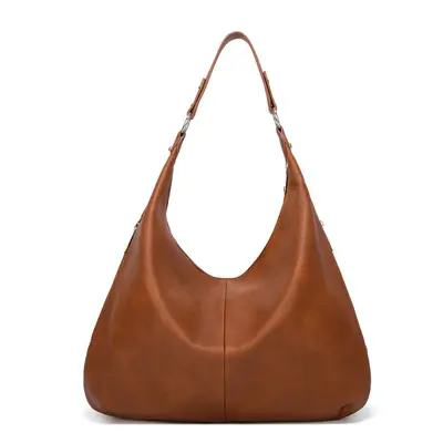 Retro Tote Bag for Women, Large Capacity, Soft Leather Shoulder Bag