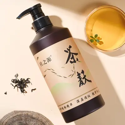 Guiziyuan Çay Tohumu Küspeli Şampuan Guangxi Yağ Kontrolü Sabunağacı Saç Dökülmesine Karşı Güçlendirici Saç Besleyici Hacim Veren Nazik Temizlik Sabunağacı Şampuanı