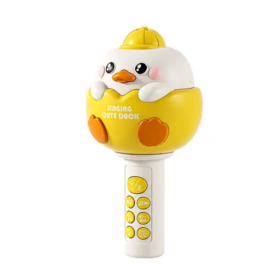 Children's Karaoke Microphone Early Education Machine with Echo and Wireless Mic - 6