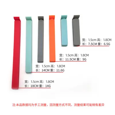 7.5/11.5/14/18CM Food Bag Clips Cross-Border Quality Sealing Clips Snack Freshness Clips Logo Printing Available