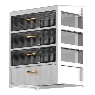 Kosmetik-Aufbewahrungsbox, Schubladentyp, große Kapazität, staubdicht - 5