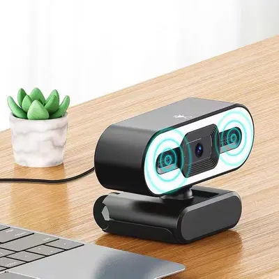 Haihongli 4K bilgisayar kamerası USB mikrofon konferans - 4