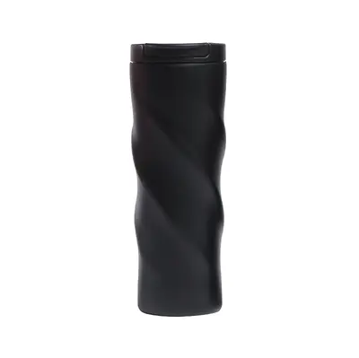 Stainless Steel Gear-Shaped Thermos Cup, Rotating Flat Coffee Mug - 5