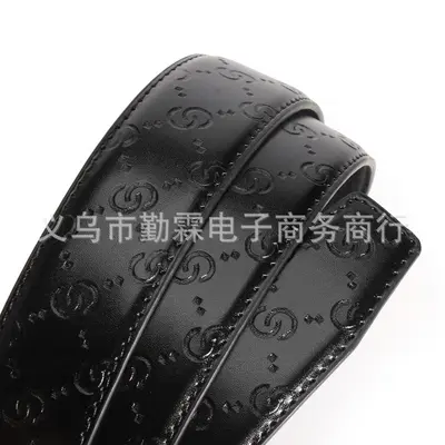 Men's belt for young men and middle-aged men business belt daily fashion crocodile pattern bamboo pattern headless personalized trousers belt - 11