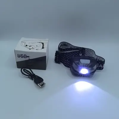 LED kafa lambası, şarj edilebilir, sensörlü, uzun kullanım süresi - 10