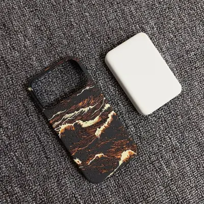 适用iPhone18Promax凯夫拉纹磁吸手机壳苹果17碳纤维纹半包保护套 - 12