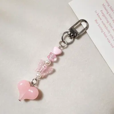 Cross-border Amazon Multiple Sets Dopamine Colorful Mini Keychain Bag Charm Phone Charm Decorative Strap - 12