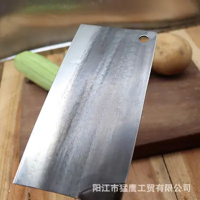 Kitchen knife set, hand-forged, stainless steel, wooden handle - 3