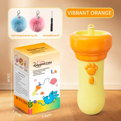 Electric Cat Fishing Teaser Toy, One-Click Ejection, Recyclable, Interactive - 7