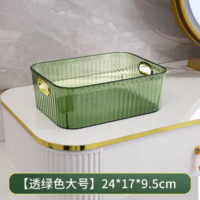 Acrylic cosmetic storage box, transparent design - 7