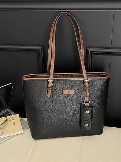 Large-Capacity Women's Tote Bag Commuter Shoulder Bag - 4