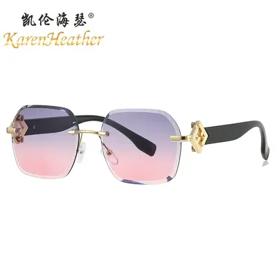 Frameless Sunglasses, UV Protection, Model 8123 - 5