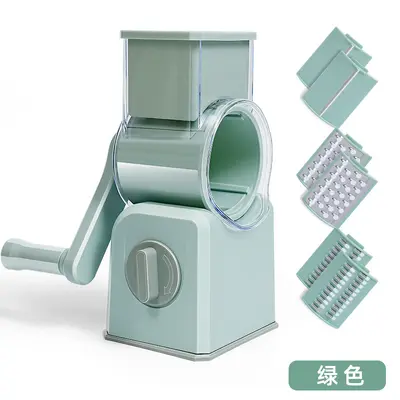 Rotary Vegetable Slicer Potato Shredder Hand Crank Manual - 11
