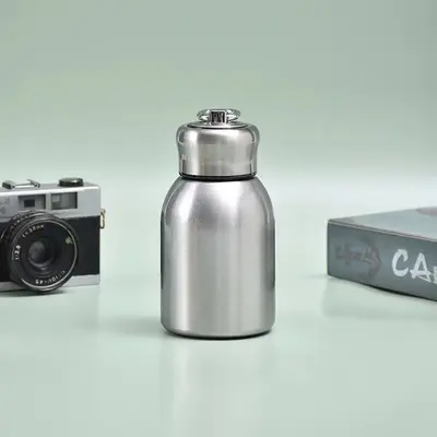 Mini-Thermosbecher aus Edelstahl 304, tragbar, Taschenformat - 12