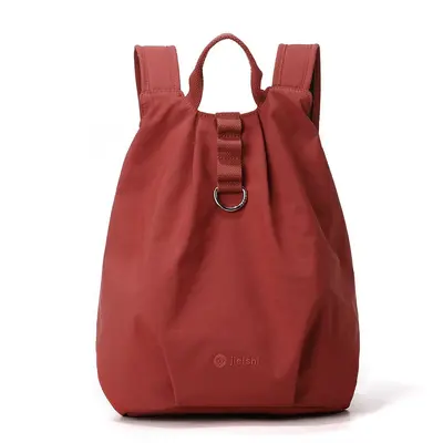 Jielangshi Damenrucksack, wasserabweisendes Nylon, schlichter Freizeitstil - 12