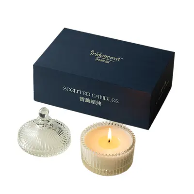 Glass Jar Aromatherapy Scented Candle Gift Set for Bedroom Decor - 5