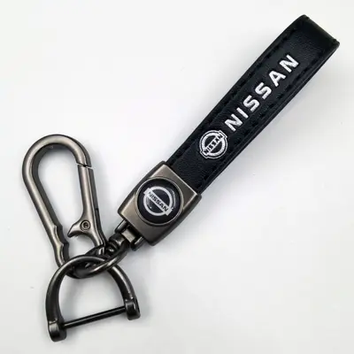 Lambskin Leather Keychain with Custom Car Logo for Men - 13