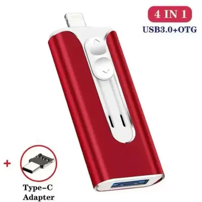 Эксклюзивная трансграничная 3-в-1 флешка для телефона с USB, конструкция выдвижного типа, совместима с интерфейсами Apple, Android и Type-C, подарок для компьютерной внешней торговли, 1T