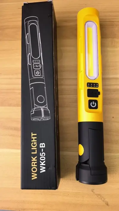Rechargeable magnetic COB work light and camping lantern with hook - 10