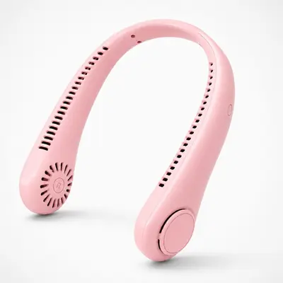 Asılı boyun fanı usb şarjlı tembel yapraksız sessiz rüzgar enerjili büyük sınır ötesi dış mekan mini küçük portatif fan - 8