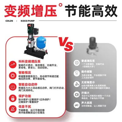 智能启停多级增压高层供水酒店公寓大流量高扬程恒压变频离心泵