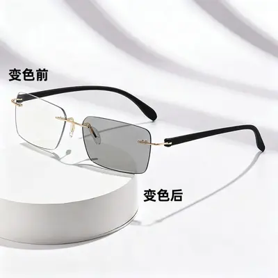 Photochromic Reading Glasses, Frameless, Blue Light Filter, Ultra-Light - 7