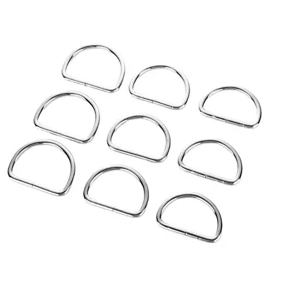 Metal Half-Round Alloy D-Ring D-Buckle for Bags and Outdoor Pet Collars