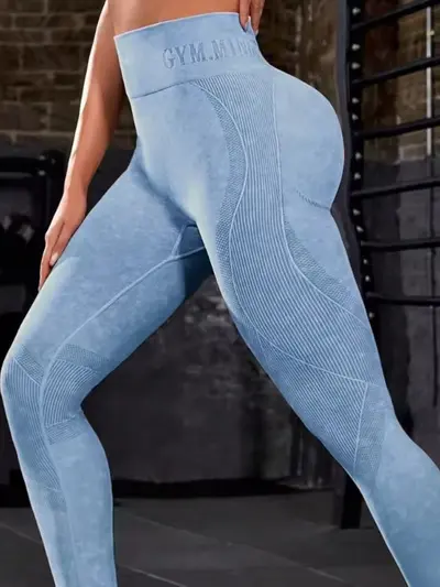 Dikişsiz yoga pantolonu kadın, kum yıkama, hızlı kuruyan, tırnak kaldırıcı
