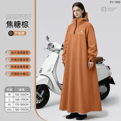 Oxford kumaş yağmurluk, tam vücut koruması, uzun model - 9