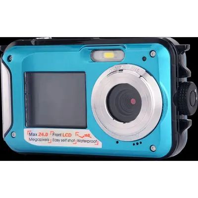24MP Dual-Screen Waterproof HD Digital Camera, Model HD268 - 9