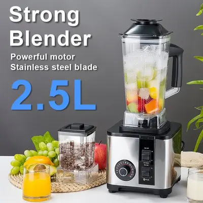2,5L blender, paslanmaz çelik, 2 işlev, yüksek hızlı mutfak aletleri - 2