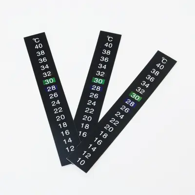 LCD Aquarium Strip Thermometer Sticker 10-40 ℃ Temperature Sensitive - 2