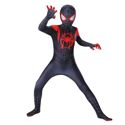 Spider-Man Miles Morales Full Cosplay Costume, Jumpsuit - 8
