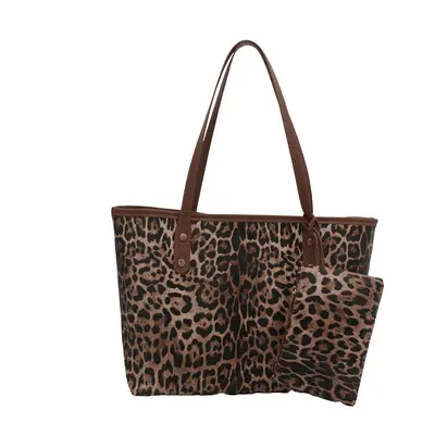 Leopard Print Large Capacity Tote Bag for Women - 7