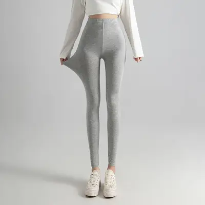 Modal-Leggings 7/8-Länge, Große Größen, elastisch, auch als Außenbekleidung - 4