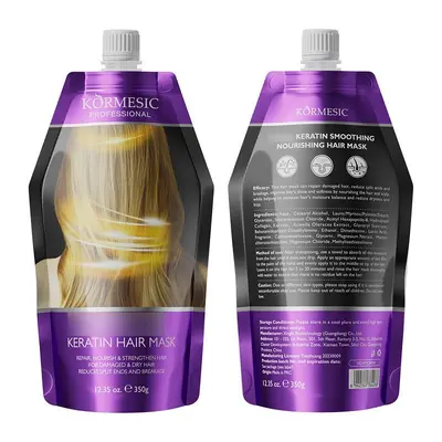 KORMESIC keratin tam İngilizce şampuan şampuan saç maskesi serisi pürüzsüz saç bakımı üreticisi toptan satış - 13