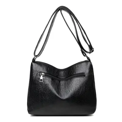 Soft Leather Women's Crossbody Shoulder Bag - 4