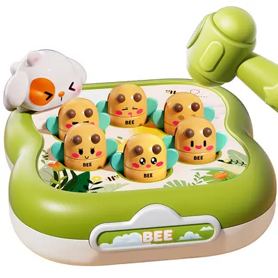 Douyin Popular Bee Whack-a-Mole Children's Toy for Boys and Girls, Baby Infant Early Education Intelligence Brain Development Tapping Toy