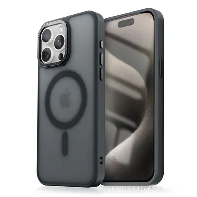 Magnet-Handyhülle mit Metallrahmen für iPhone 18 Pro Max, Soft-Touch-Oberfläche
