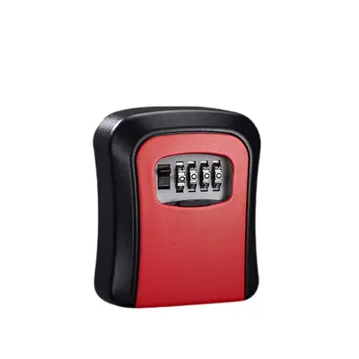 Combination Key Lock Box, No-Drill Door-Mounted Key Storage