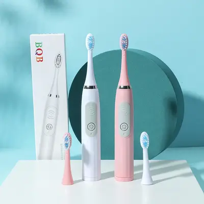 Sonik elektrikli diş fırçası, bambu kömürü ultra yumuşak kıl, pilli - 3