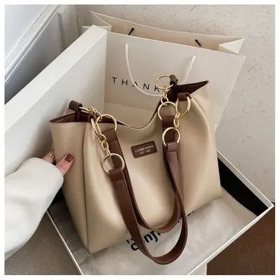 Große Damen-Tote-Bag, Schultertasche, für den Arbeitsweg