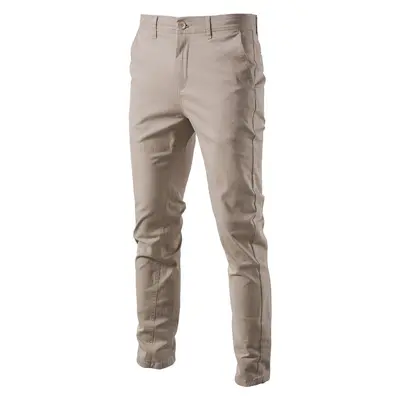 2024 Autumn Winter High Quality Men's Casual Pants Foreign Trade Breathable Men's Bottoms Youth Business Versatile Cotton Long Pants Wholesale