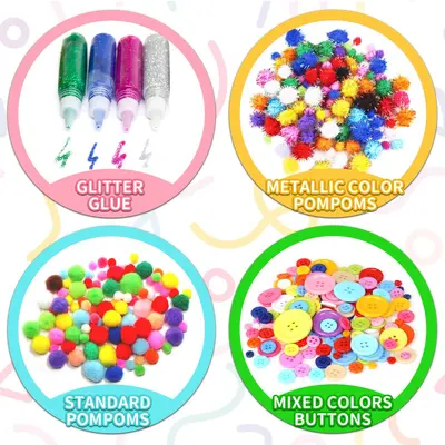 DIY Felt Ball Craft Material Set, Educational Toy for Kindergarten Children - 2