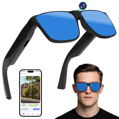 Smart AI Sunglasses with Camera, 800W Pixel, Video Recording, Bluetooth Music and Calls - 7